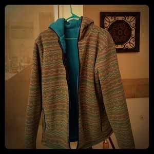 NWOT Mens North face zip up reversible